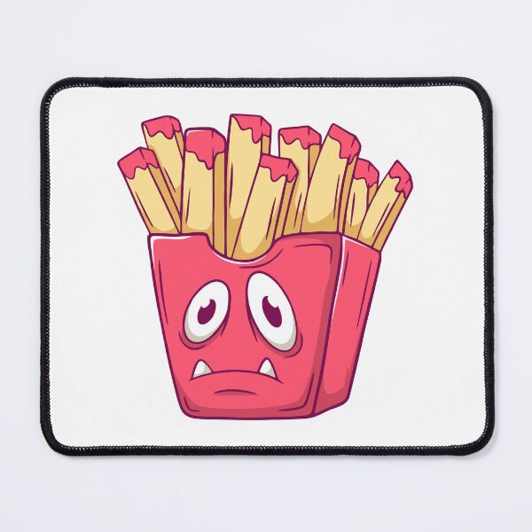 Item preview, Sad French Fries Monster Fast Food Art designed and sold by Claupary.