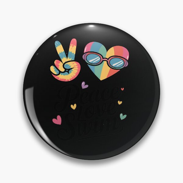 Item preview, Peace Love Swim Tie Dye Swimmer Swimming Gifts Summer designed and sold by Sutvaomom.