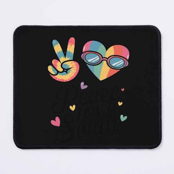 Item preview, Peace Love Swim Tie Dye Swimmer Swimming Gifts Summer designed and sold by Sutvaomom.