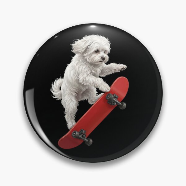 Item preview, Maltese Skateboarding Skate Dog Dad Lover designed and sold by TerryConnells.