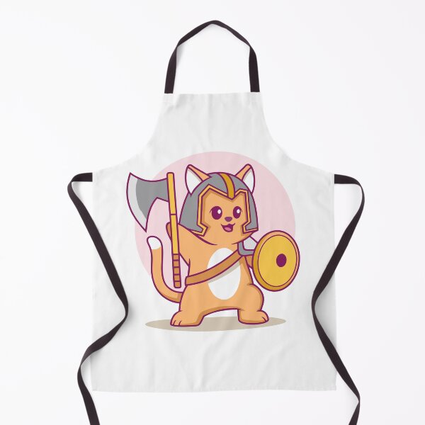 Item preview, Cute Viking Cat Warrior with Axe and Shield designed and sold by Claupary.