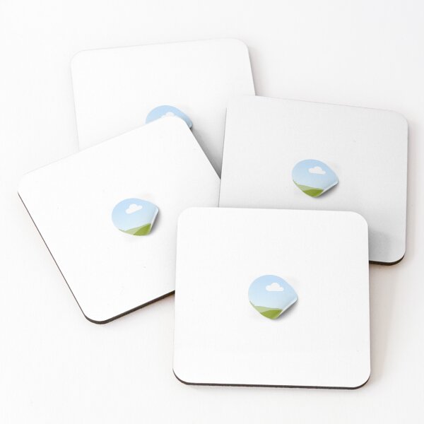 Item preview, Minimal Nature Sticker Design with Cloud and Hills designed and sold by Style2010.