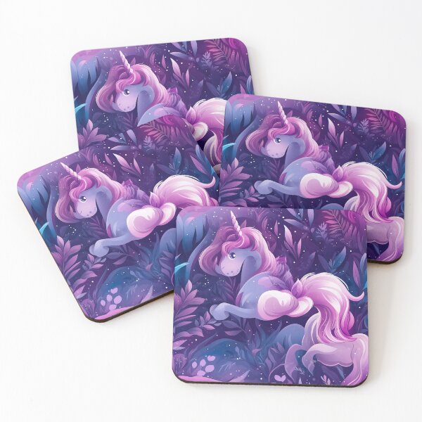 Item preview, Cute unicorn, fantasy world, crystal horn. Seamless pattern designed and sold by Leylita Design.