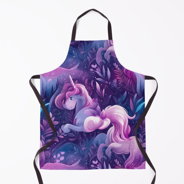Item preview, Cute unicorn, fantasy world, crystal horn. Seamless pattern designed and sold by Leylita Design.