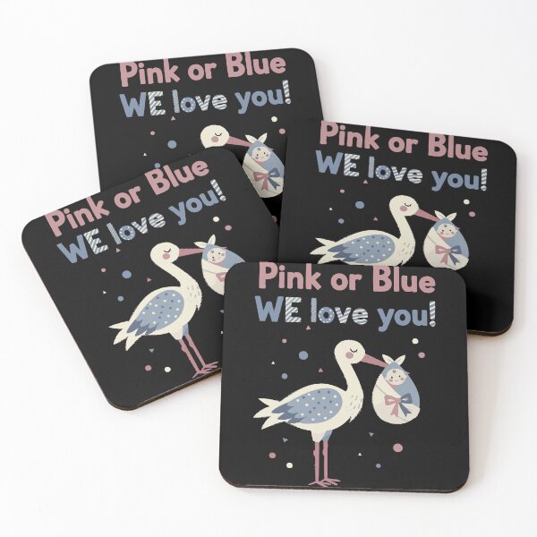 Item preview, Gender Reveal Pink Or Blue We Love You Baby Shower designed and sold by LuminOrb.