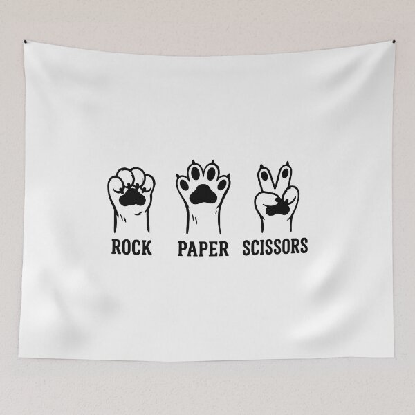 Item preview, Pet Paw Rock Paper Scissors Game Tee designed and sold by Dmo3HarkoArt.