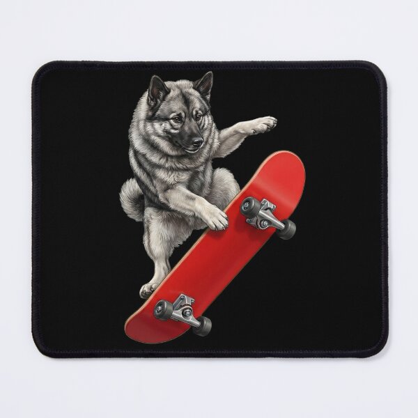 Item preview, Norwegian Elkhound Skateboarding Skate Dog Dad Lover designed and sold by TerryConnells.