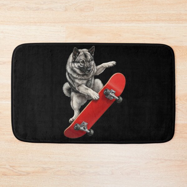 Item preview, Norwegian Elkhound Skateboarding Skate Dog Dad Lover designed and sold by TerryConnells.
