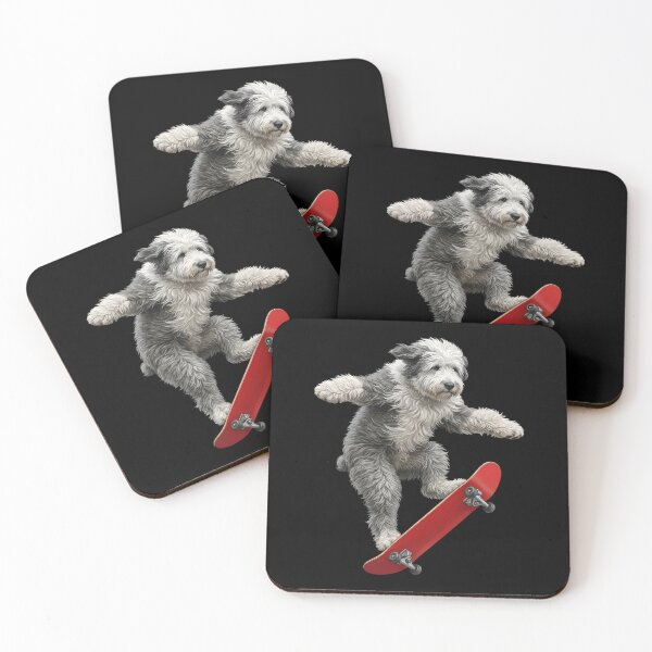 Item preview, Old English Sheepdog Skateboarding Skate Dog Dad Lover designed and sold by TerryConnells.