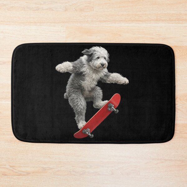 Item preview, Old English Sheepdog Skateboarding Skate Dog Dad Lover designed and sold by TerryConnells.