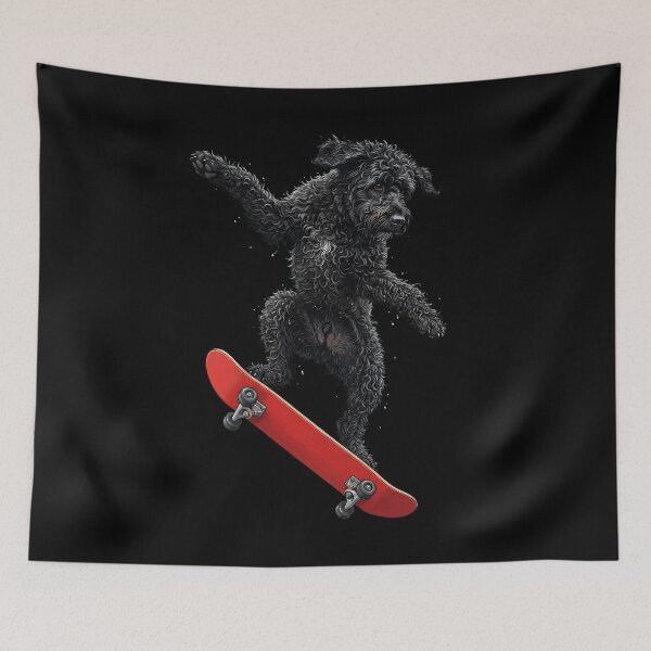 Item preview, Portuguese Water Dog Skateboarding Skate Dog Dad Lover designed and sold by TerryConnells.