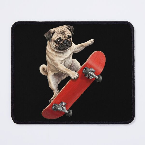 Artikelvorschau, Mops Skateboard fahrender Skatehund Papa Liebhaber entworfen und verkauft von TerryConnells.