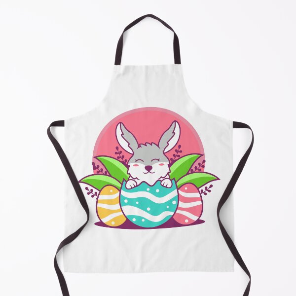 Item preview, Cute Easter Bunny Hiding in Colorful Eggs designed and sold by Claupary.