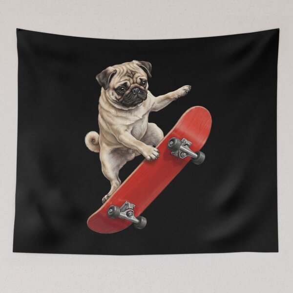 Item preview, Pug Skateboarding Skate Dog Dad Lover designed and sold by TerryConnells.