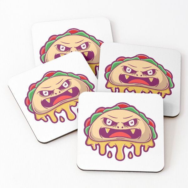 Item preview, Angry Taco Monster Melting Cheese Cartoon designed and sold by Claupary.