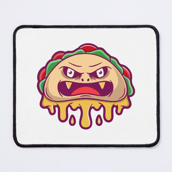 Item preview, Angry Taco Monster Melting Cheese Cartoon designed and sold by Claupary.