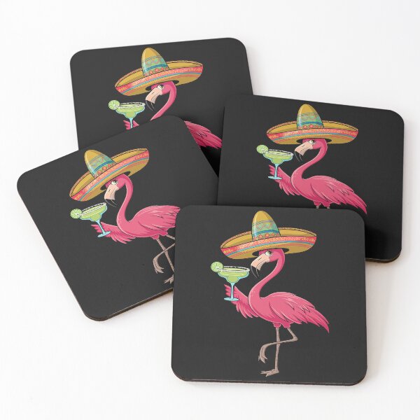 Aperçu de l'œuvre Flamant Rose Boire Margarita Flamant Mignon Cinco De Mayo créée et vendue par Sutvaomom.