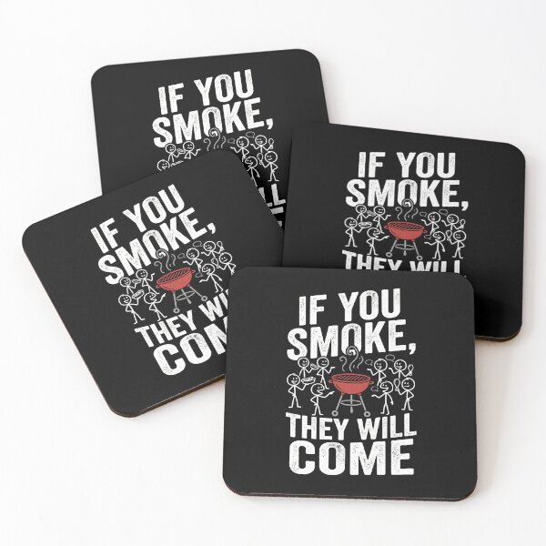 Item preview, Funny BBQ Smoker Grill If You Smoke They Will Come designed and sold by dudelinart.