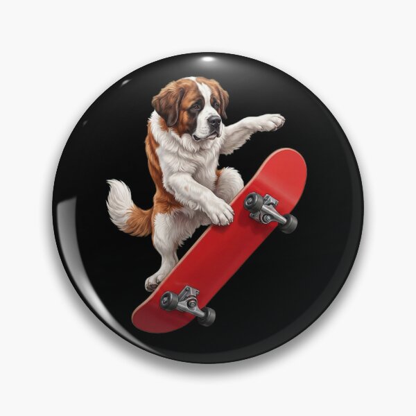 Item preview, Saint Bernard Skateboarding Skate Dog Dad Lover designed and sold by TerryConnells.