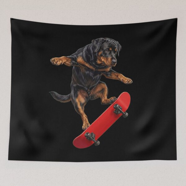 Item preview, Rottweiler Skateboarding Skate Dog Dad Lover designed and sold by TerryConnells.