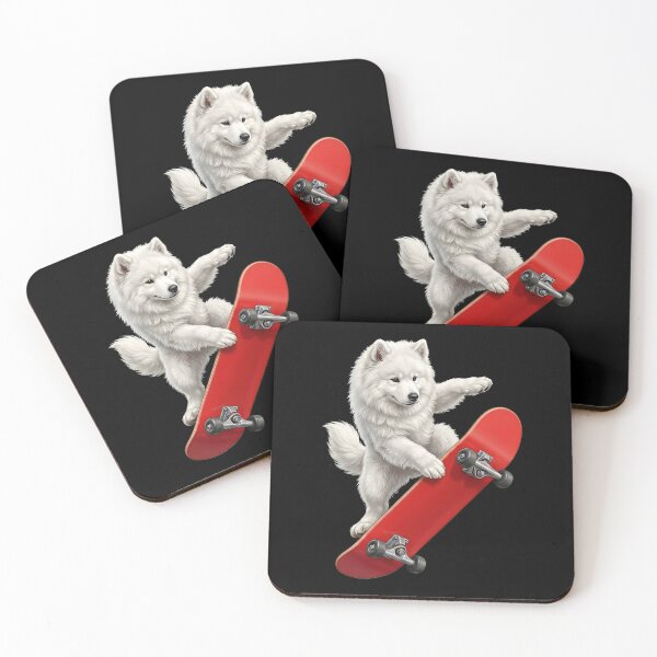 Item preview, Samoyed Skateboarding Skate Dog Dad Lover designed and sold by TerryConnells.