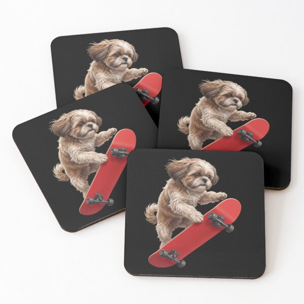 Item preview, Shih Tzu Skateboarding Skate Dog Dad Lover designed and sold by TerryConnells.