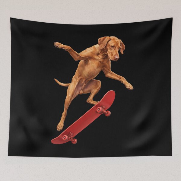 Item preview, Vizsla Skateboarding Skate Dog Dad Lover designed and sold by TerryConnells.