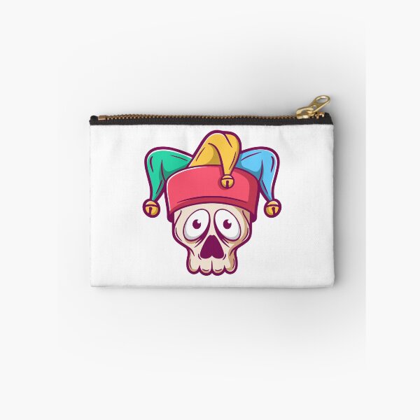 Item preview, Spooky Jester Skull with Colorful Hat designed and sold by Claupary.