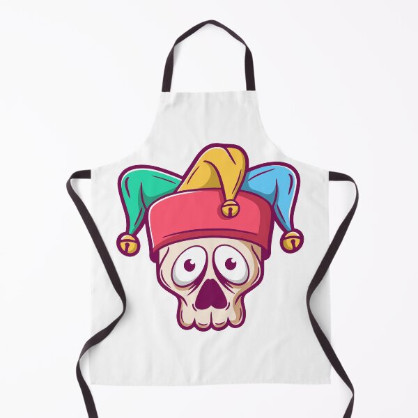 Item preview, Spooky Jester Skull with Colorful Hat designed and sold by Claupary.
