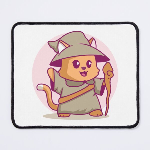 Item preview, Wizard Cat with Magic Staff and Hat designed and sold by Claupary.