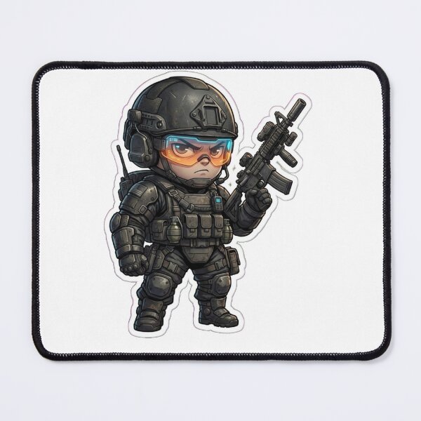 Item preview,     Cute Tactical Soldier Chibi – Futuristic Military Mini Character designed and sold by Dospart.