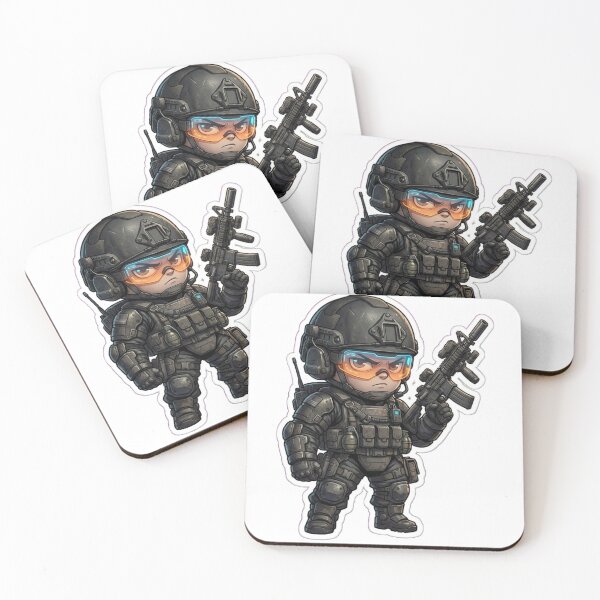 Item preview,     Cute Tactical Soldier Chibi – Futuristic Military Mini Character designed and sold by Dospart.
