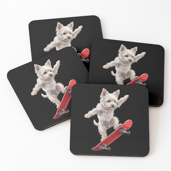 Item preview, West Highland White Terrier Skateboarding Skate Dog Dad Lover designed and sold by TerryConnells.
