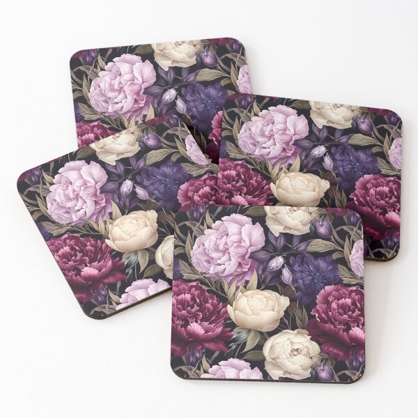 Item preview, Purple Peonies Floral Seamless Pattern designed and sold by Leylita Design.