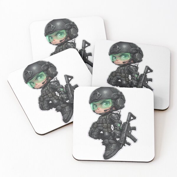 Item preview,     Chibi Special Forces Mascot – Armed Cute Combat Soldier Design designed and sold by Dospart.