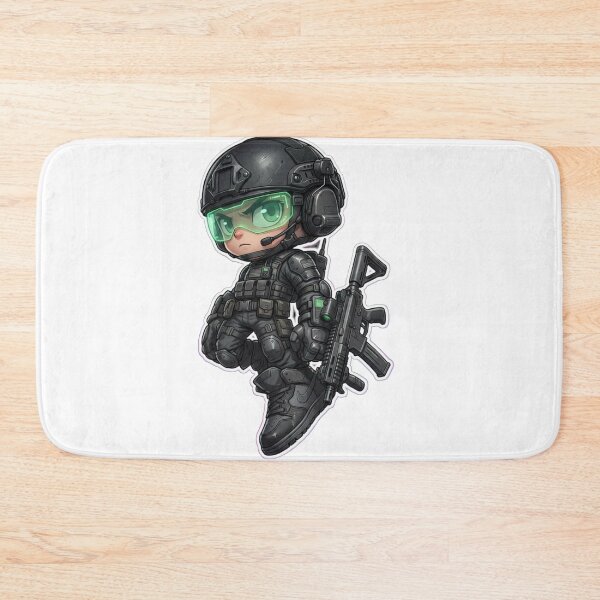 Item preview,     Chibi Special Forces Mascot – Armed Cute Combat Soldier Design designed and sold by Dospart.