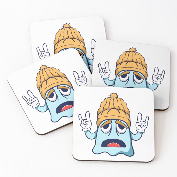 Item preview, Funny Rock and Roll Ghost with Beanie designed and sold by Claupary.