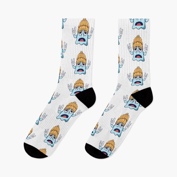 Item preview, Funny Rock and Roll Ghost with Beanie designed and sold by Claupary.