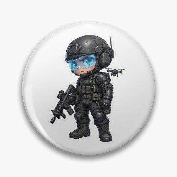 Item preview,     Kawaii Military Soldier with Rifle – Tactical Cartoon Hero designed and sold by Dospart.