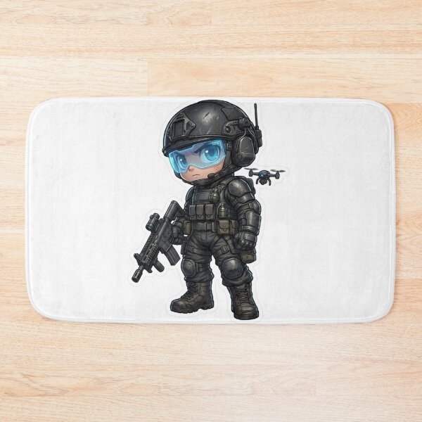 Item preview,     Kawaii Military Soldier with Rifle – Tactical Cartoon Hero designed and sold by Dospart.