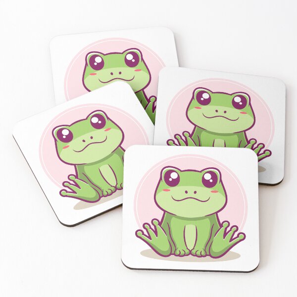 Item preview, Cute Green Frog Sitting Illustration designed and sold by Claupary.
