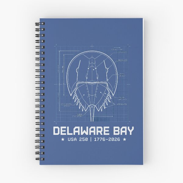 Item preview, Delaware Bay Horseshoe Crab Blueprint - USA 250th Anniversary designed and sold by rygenr8.