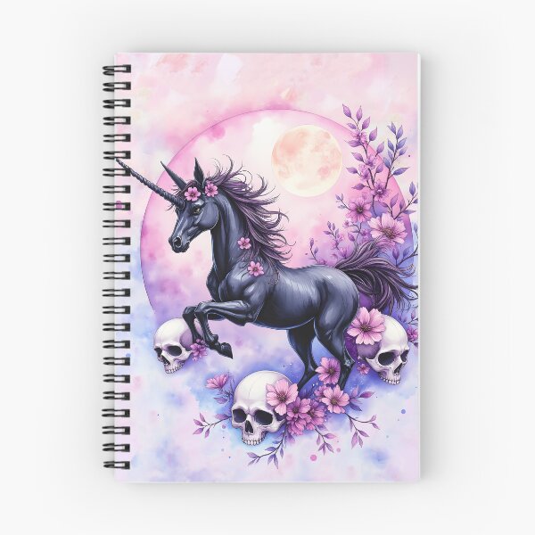 Item preview, Moonlit Unicorn Among Forgotten Roses, Dark Unicorn Aesthetic. designed and sold by nicky2342.