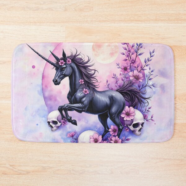Item preview, Moonlit Unicorn Among Forgotten Roses, Dark Unicorn Aesthetic. designed and sold by nicky2342.