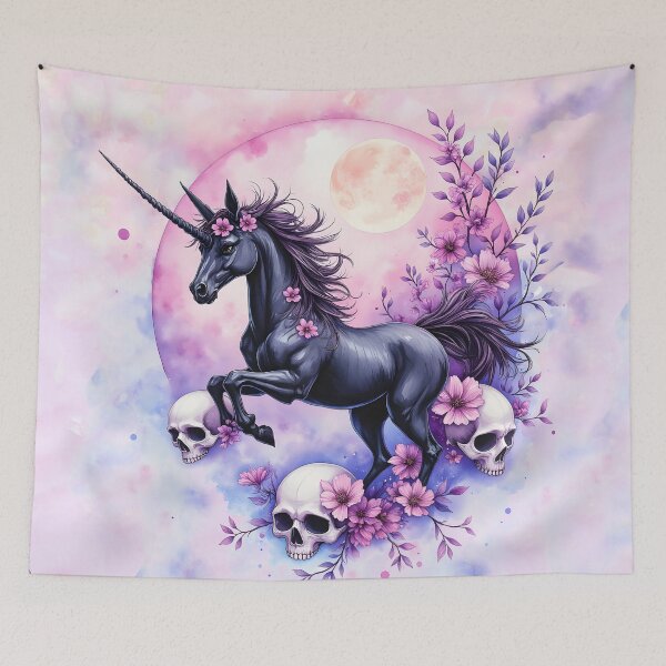 Item preview, Moonlit Unicorn Among Forgotten Roses, Dark Unicorn Aesthetic. designed and sold by nicky2342.