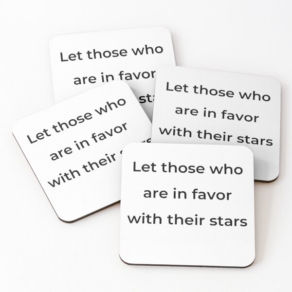 Item preview, "Let those who are in favor with their stars" - print black designed and sold by ariksworld.