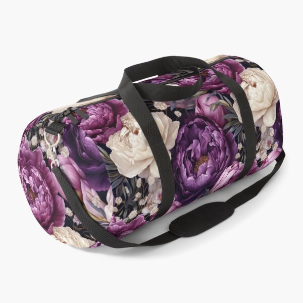 Item preview, Patrón floral sin costuras de peonías moradas designed and sold by Leylita Design.