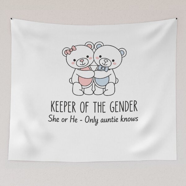 Item preview, Gender Reveal Keeper Of Gender She Or He Auntie designed and sold by LuminOrb.