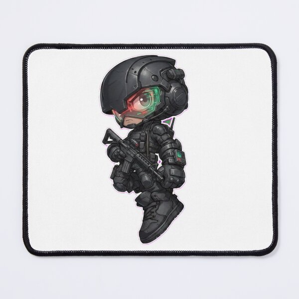 Item preview, Mini Army Commando Chibi – Dark Tactical Cute Character designed and sold by Dospart.