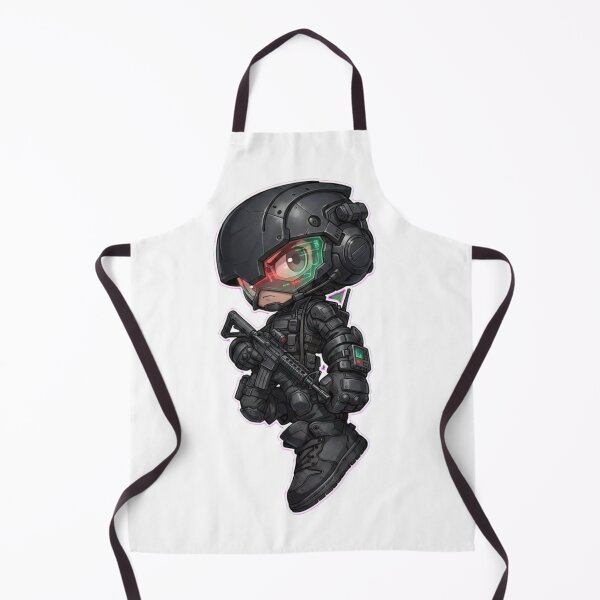 Item preview, Mini Army Commando Chibi – Dark Tactical Cute Character designed and sold by Dospart.